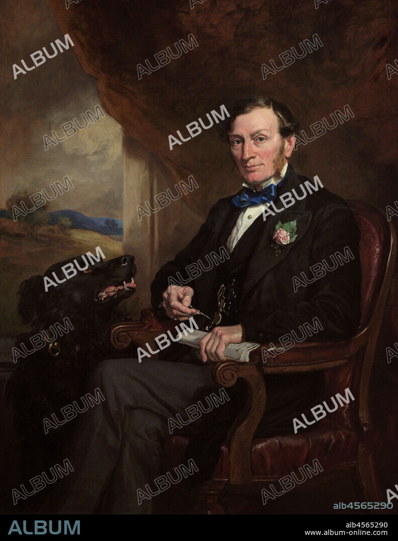 FRANCIS GRANT (1803-1878). SCOTTISH PAINTER.. Sir Daniel Gooch (1816-1889), 1st Baronet. British railway engineer. Portrait by Francis Grant (1803-1878). Oil on canvas (142,2 x 111,8 cm), 1872. National Portrait Gallery. London, England, United Kingdom.
