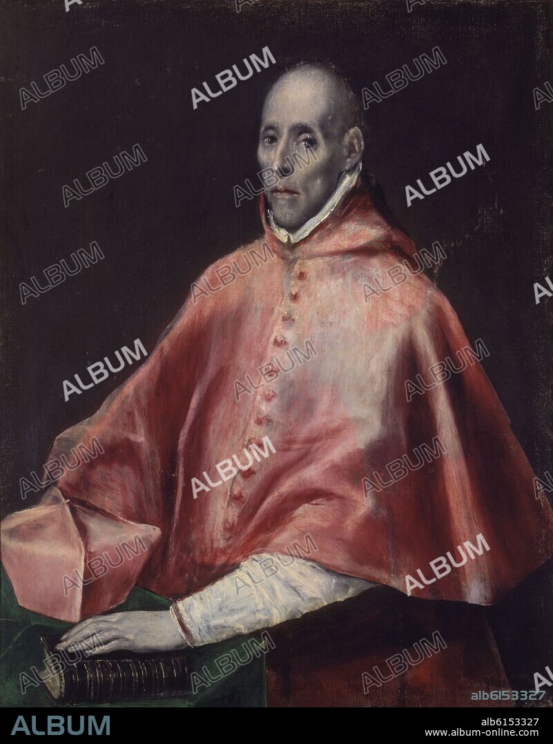 EL GRECO. Portrait of Cardinal Juan de Tavera - oil on canvas - Spanish Mannerism.