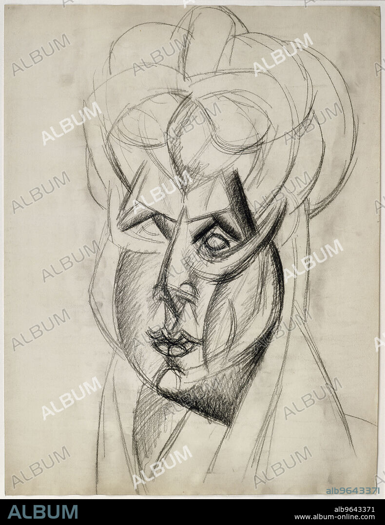 PABLO PICASSO. Head of a Woman (Fernande).