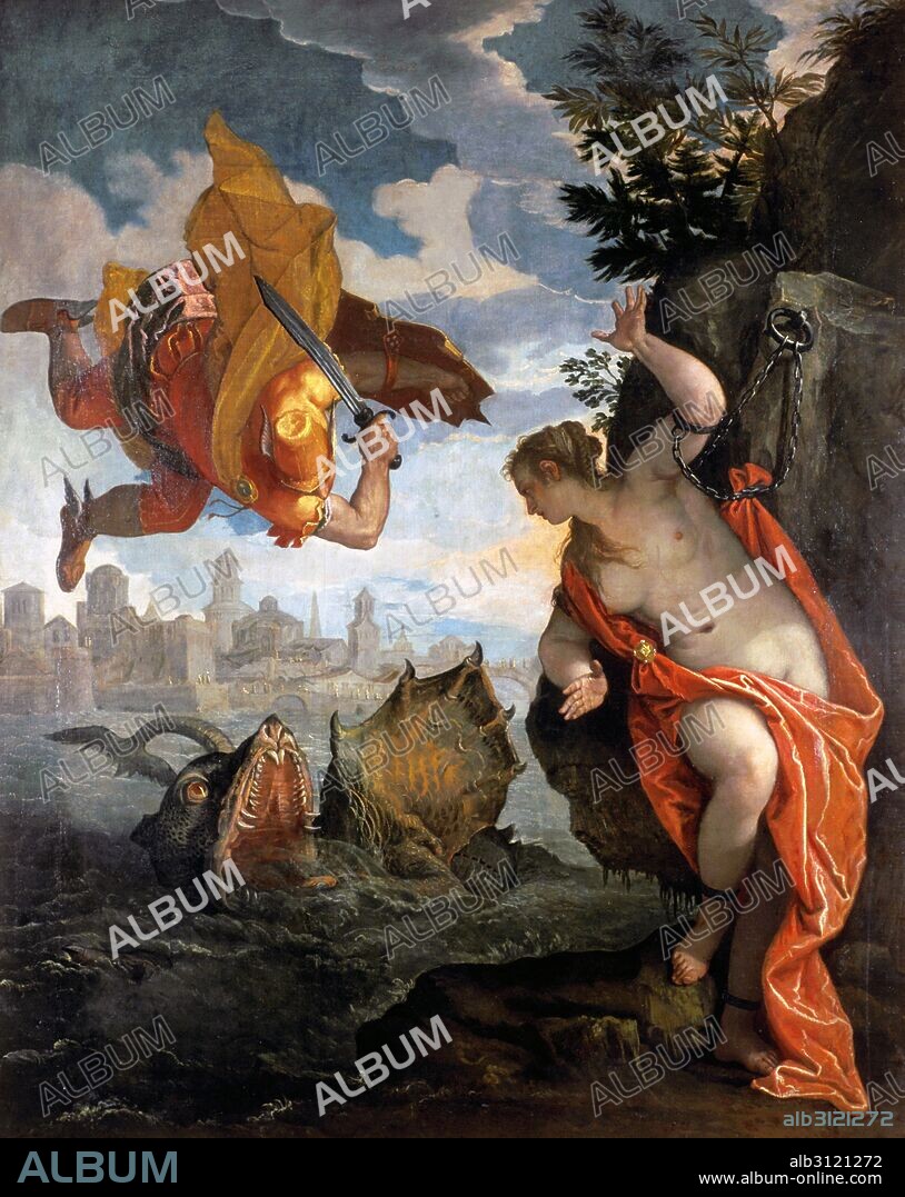 Perseus and Andromeda, oil on canvas by Paolo Veronese, 1584.