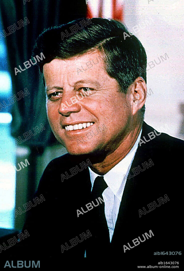 John F Kennedy (1917-1963), 35th President of the United States of America (1961-1963,).