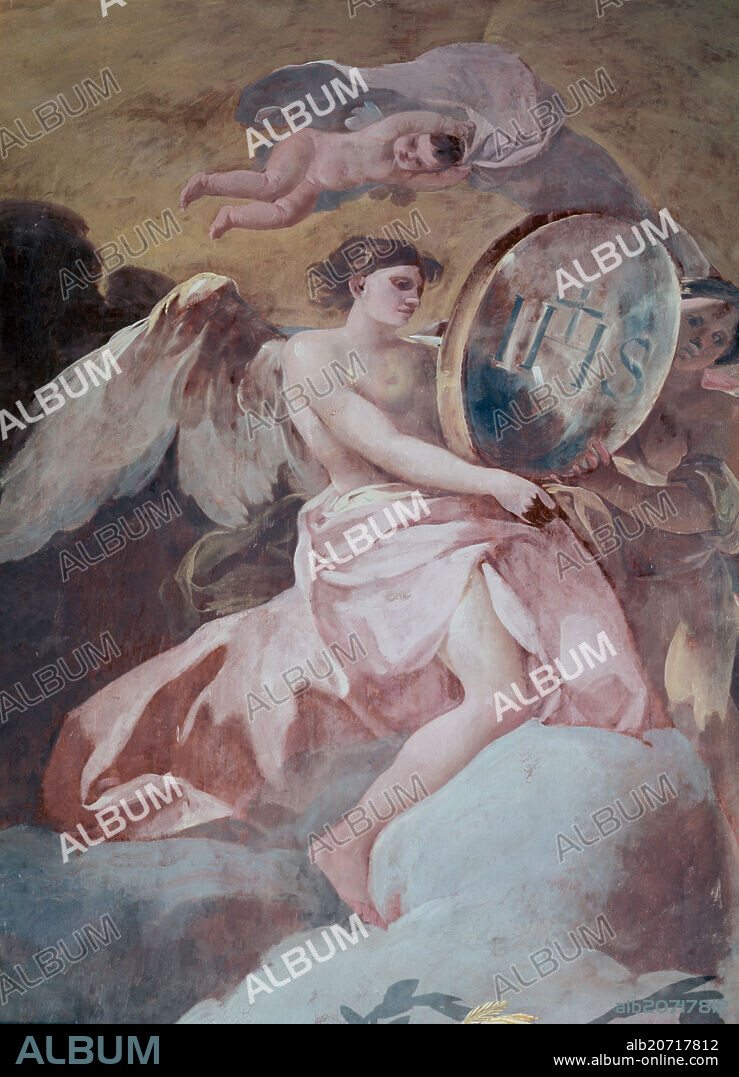 FRANCISCO DE GOYA. FRESCOS - CIRCUNCISION PANEL IZQUIERDO - 1774 - DETALLE DEL ANGEL.