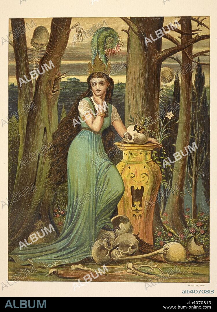 The wicked Princess in the garden. Fairy tales by Hans Christian Andersen illustrated by twelve large designs in colour after original drawings by E. V. B. [i.e. Eleanor Vere Boyle] newly translated by H. L. D. Ward and Augusta Plesner. ... London: Sampson Low, Marston, Low, and Searle ..., 1872 Chiswick Press. Printed by Whittingham and Wilkins. Source: C.188.b.67 plate opposite page 30.