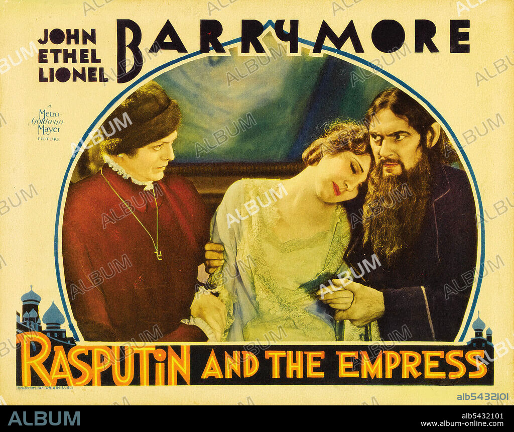 DIANA WYNYARD and ETHEL BARRYMORE in RASPUTIN AND THE EMPRESS, 1932, directed by RICHARD BOLESLAWSKI. Copyright M.G.M.