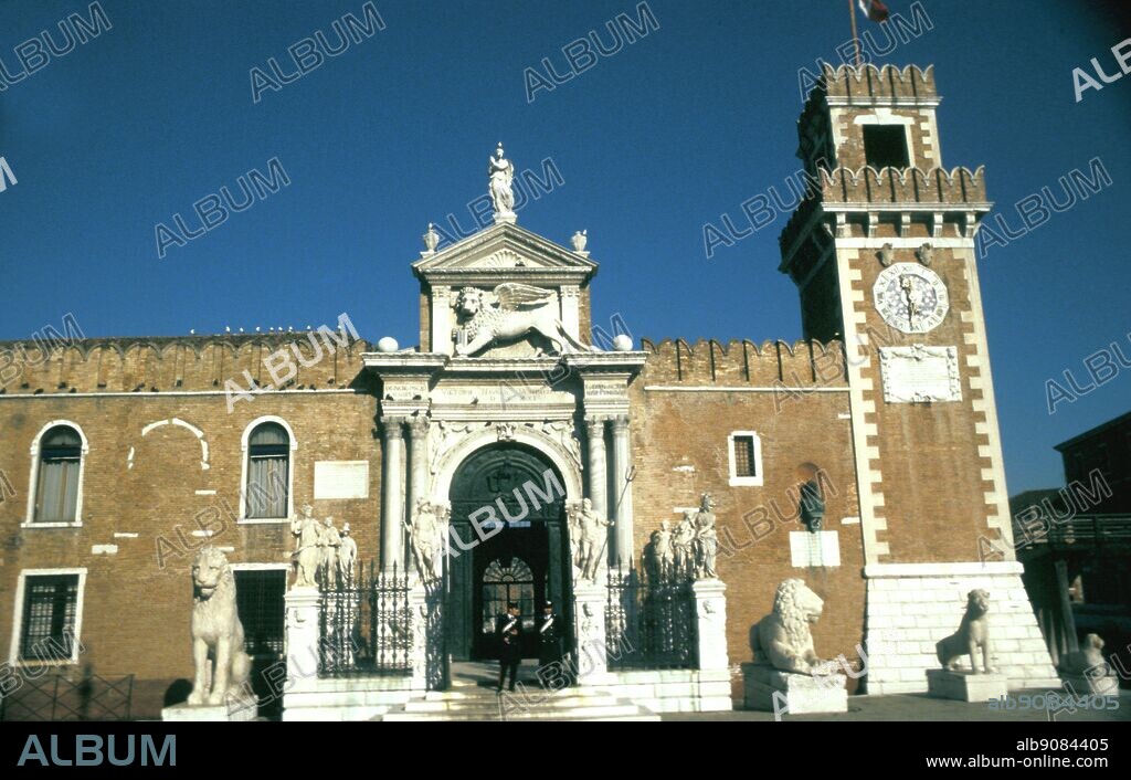 The Arsenal - Venice - The Venetian Arsenal (Italian: Arsenale di Venezia) is a shipyard and naval depot that played a leading role in Venetian empire-building. It was one of the most important areas of Venice, lying in the Castello sestiere. ©TopFoto.