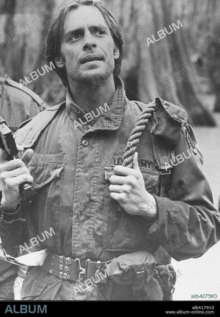 KEITH CARRADINE in SOUTHERN COMFORT, 1981, directed by WALTER HILL. Copyright COLUMBIA/EMI/WARNER.