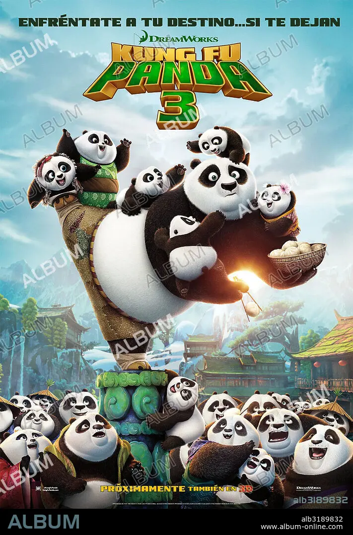 Poster of KUNG FU PANDA 3 2016 directed by JENNIFER YUH. Copyright DREAMWORKS ANIMATION. Album alb3189832