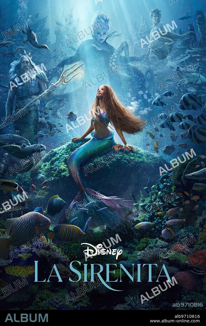 Poster of THE LITTLE MERMAID, 2023, directed by ROB MARSHALL. Copyright WALT DISNEY PICTURES.