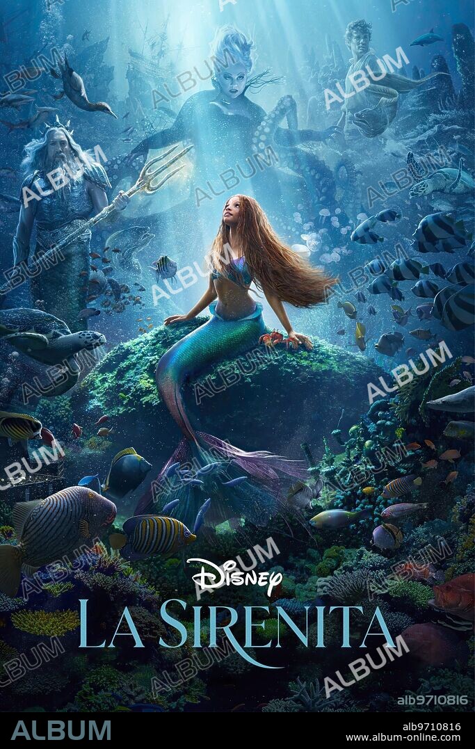 Poster of THE LITTLE MERMAID, 2023, directed by ROB MARSHALL. Copyright  WALT DISNEY PICTURES. - Album alb9710816