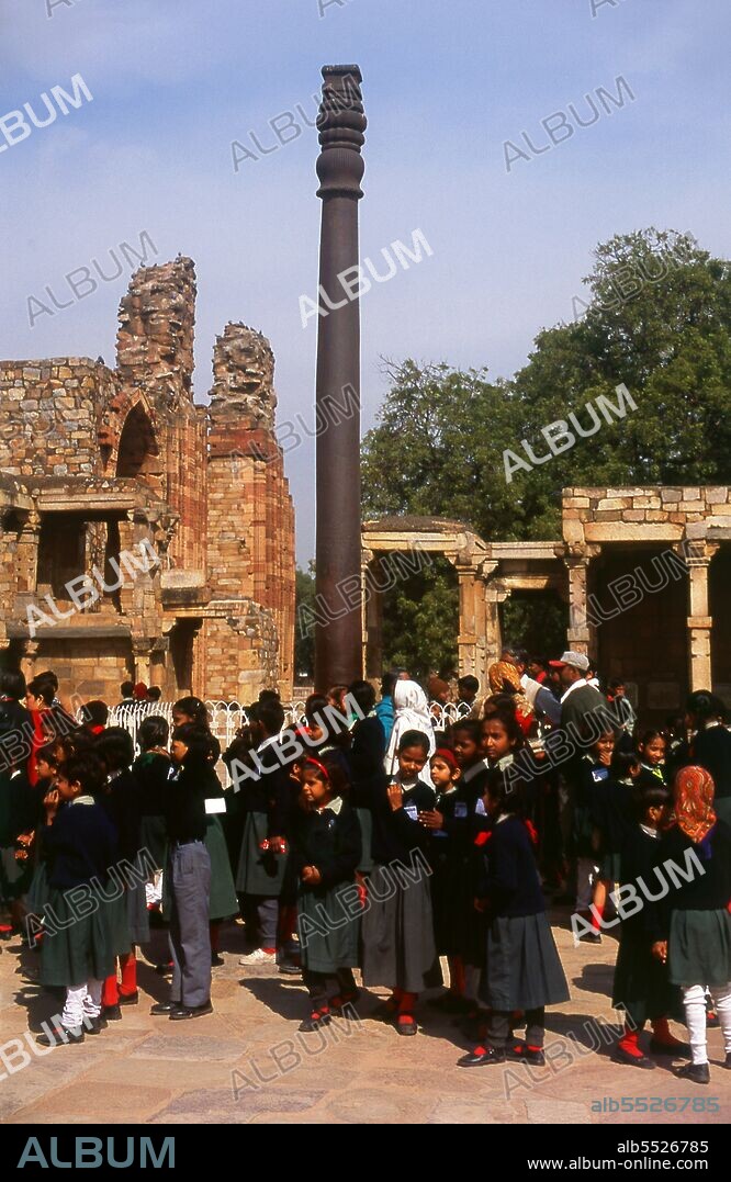 Construction of the Qutb Minar was started in 1192 by Qutb-ud-din Aibak, the first Sultan of Delhi, and was carried on by his successor, Iltutmish. In 1368, Firoz Shah Tughlaq constructed the fifth and the last storey. Delhi is said to be the site of Indraprashta, capital of the Pandavas of the Indian epic Mahabharata. Excavations have unearthed shards of painted pottery dating from around 1000 BCE, though the earliest known architectural relics date from the Mauryan Period, about 2,300 years ago. Since that time the site has been continuously settled. The city was ruled by the Hindu Rajputs between about 900 and 1206 CE, when it became the capital of the Delhi Sultanate. In the mid-seventeenth century the Mughal Emperor Shah Jahan (1628–1658) established Old Delhi in its present location, including most notably the Red Fort or Lal Qila. The Old City served as the capital of the Mughal Empire from 1638 onwards.  Delhi passed under British control in 1857 and became the capital of British India in 1911. In large scale rebuilding, parts of the Old City were demolished to provide room for a grand new city designed by Edward Lutyens. New Delhi became the capital of independent India in 1947.