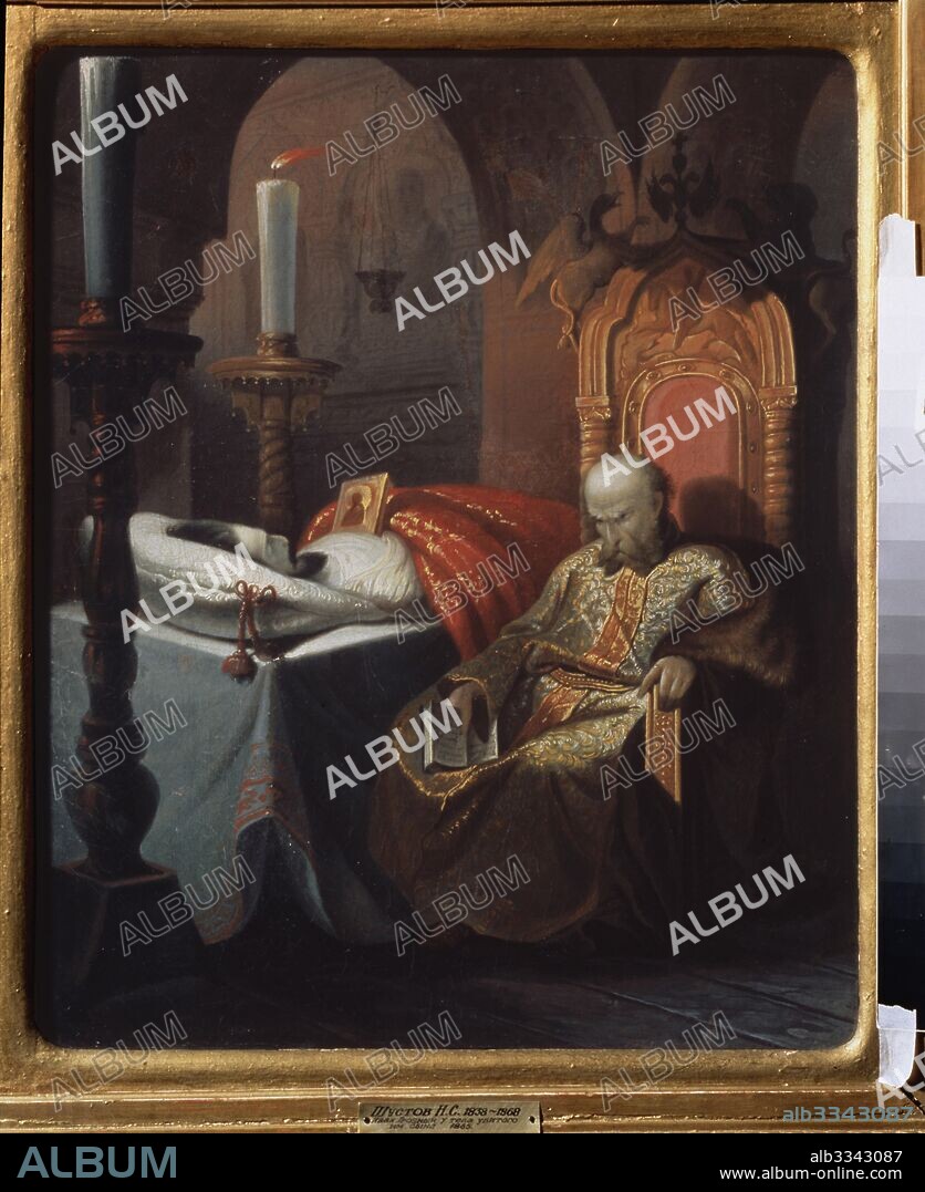 NIKOLAI SEMYONOVICH SHUSTOV. Ivan the Terrible and his son Ivan on Friday, November 16, 1581.