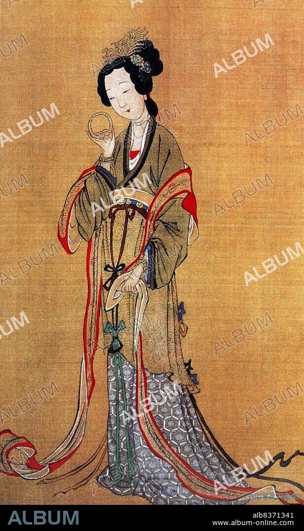 Qiu Ying (WadeGiles: Ch'iu Ying) was a Chinese painter who specialized in the gongbi brush technique.<br/><br/>. Qiu Ying was born to a peasant family in Taicang (Jiangsu Province) and studied painting under Zhou Chen in Suzhou. Though Suzhou's Wu School encouraged painting in ink washes, Qiu Ying also painted in the green-and-blue style. He painted with the support of wealthy patrons, creating images of flowers, gardens, religious subjects, and landscapes in the fashions of the Ming dynasty.<br/><br/>. He incorporated different techniques into his paintings, and acquired a few wealthy patrons. His talent and versatility allowed him to become regarded as one of the Four Masters of the Ming dynasty.