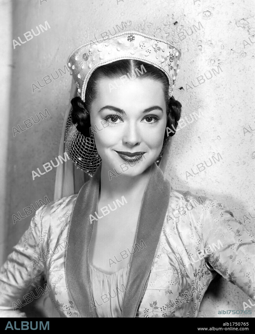 BARBARA RUSH en CORAZA NEGRA, 1954 (THE BLACK SHIELD OF FALWORTH), dirigida por RUDOLPH MATE. Copyright UNIVERSAL PICTURES.