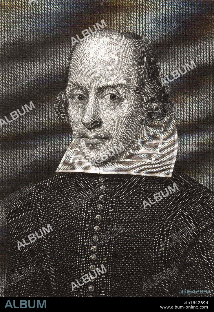 William Shakespeare, 1564-1616. English playwright. Engraved by Cosmo Armstrong, painter unknown.
