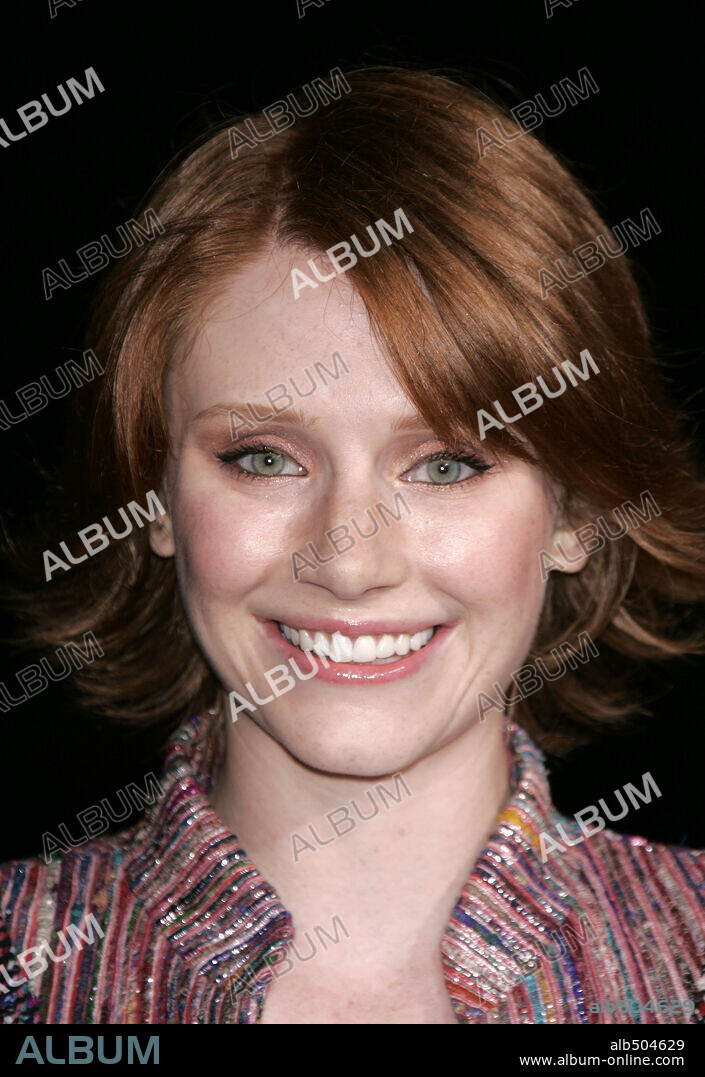 Oct 6, 2004; Hollywood, California, USA; Actress BRYCE DALLAS HOWARD at the 'Friday Night Lights' World Premiere held at the Chinese Theatre.Mandatory Credit: Photo by Lisa O'Connor/ZUMA Press.(©) Copyright 2004 by Lisa O'Connor. 06/10/2004