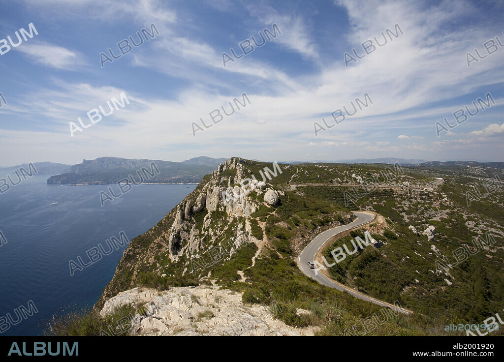 France, Cap Canille, Seaside Road.