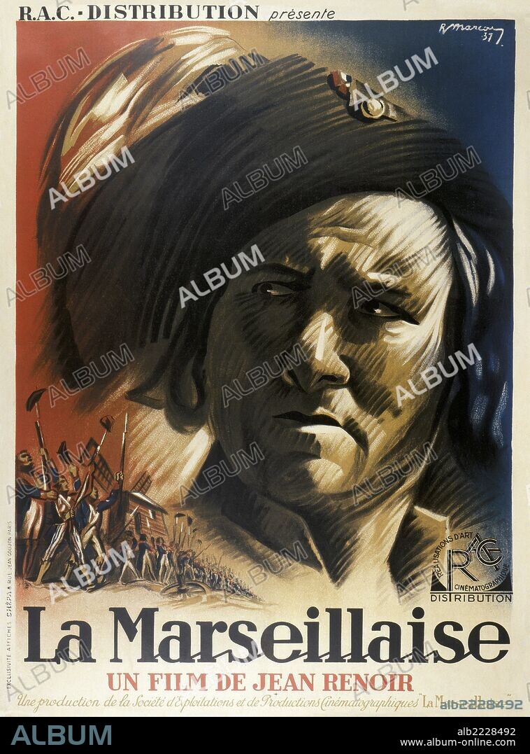 Affiche de LA MARSEILLAISE, 1938, réalisé par JEAN RENOIR. Copyright SOCIETE DE PROD D'EXPLOITATION DU FILM.