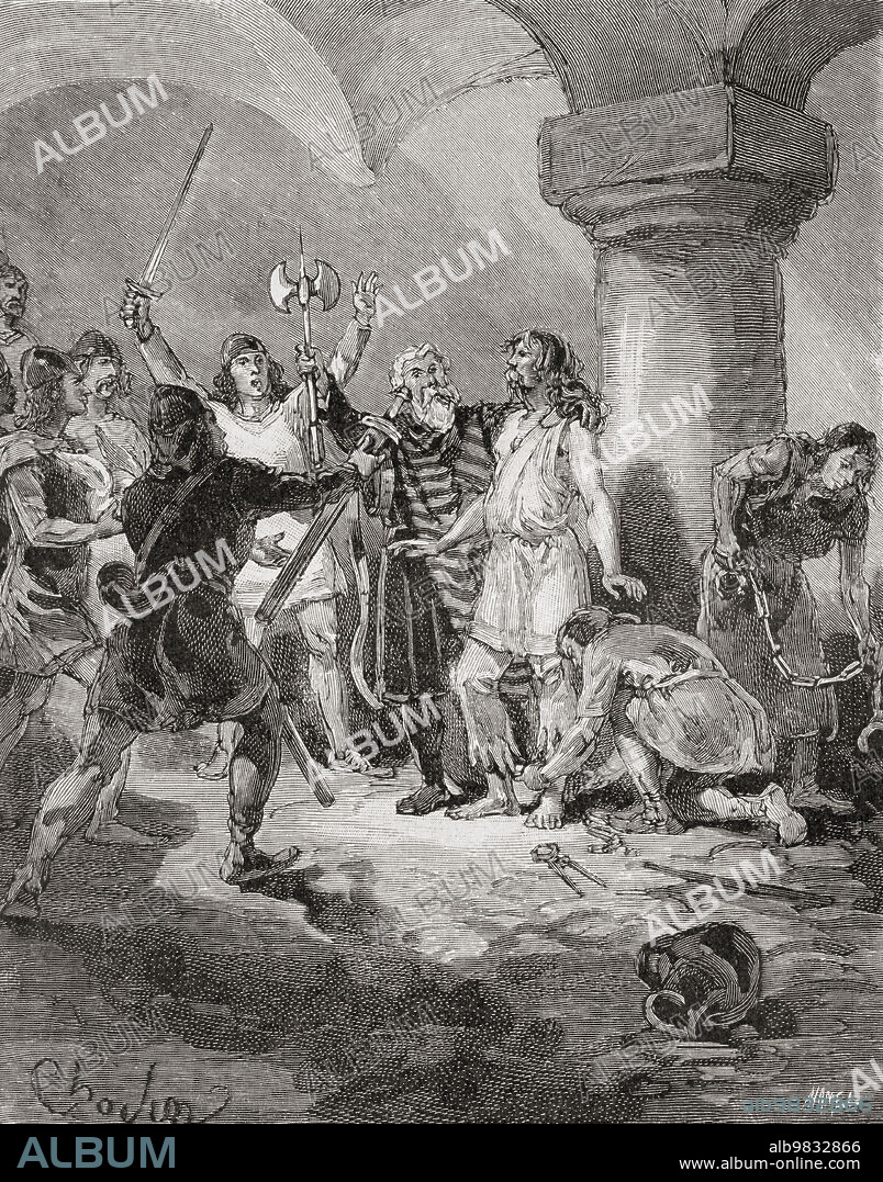 The Milanese welcoming the French and Sardinians after they had ousted the Austrians during The Second Italian War of Independence, aka the Franco-Austrian War, the Austro-Sardinian War or Italian War of 1859, fought by the Second French Empire and the Savoyard Kingdom of Sardinia against the Austrian Empire in 1859. From L'Univers Illustre, published Paris, 1859.