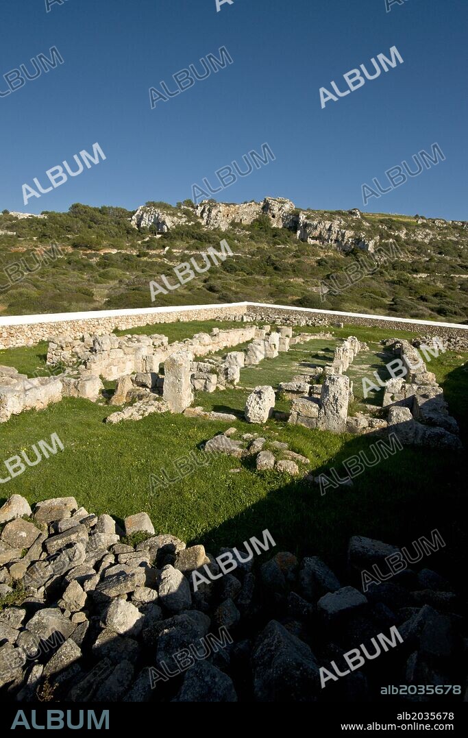 Basílica Paleocristiana de Son Bou, siglo V despues de Cristo.Menorca.Balearic islands.Spain.