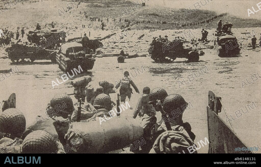 COSTAS FRANCESAS-6/6/1944-DESEMBARCO DE NORMANDIA-"CAEN,CARENTAN,CHERBUC".
