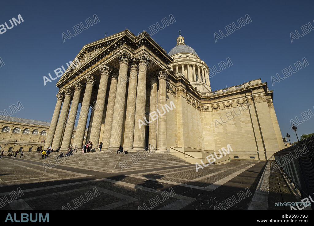 Panteón , le Panthéon, monumento de estilo neoclásico, V distrito ,París, France,Western Europe.