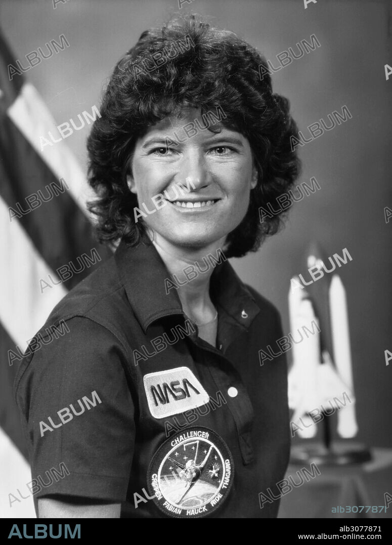 SALLY RIDE (1951-2012).American physicist and NASA astronaut. Photograph, 1984.