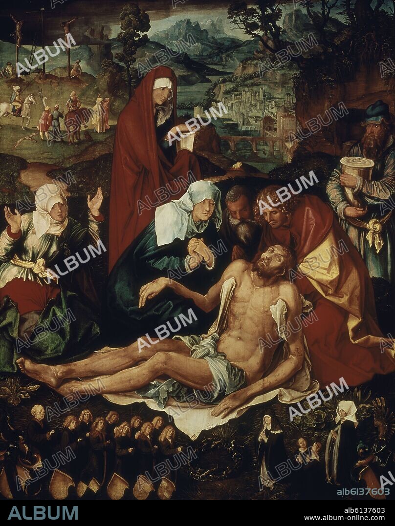 ALBERTO DURERO-ALBRECHT DÜRER. MARIA LLORA ANTE CRISTO.