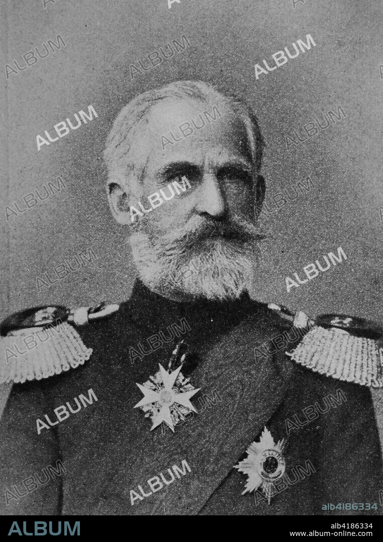 Heinrich XIV, Prince Reuss Younger Line, Heinrich XIV Fuerst Reuss juengere Linie, 28 May 1832 - 29 March 1913, was Prince Reuss Younger Line from 1867 to 1913, picture from 1895, digital improved.