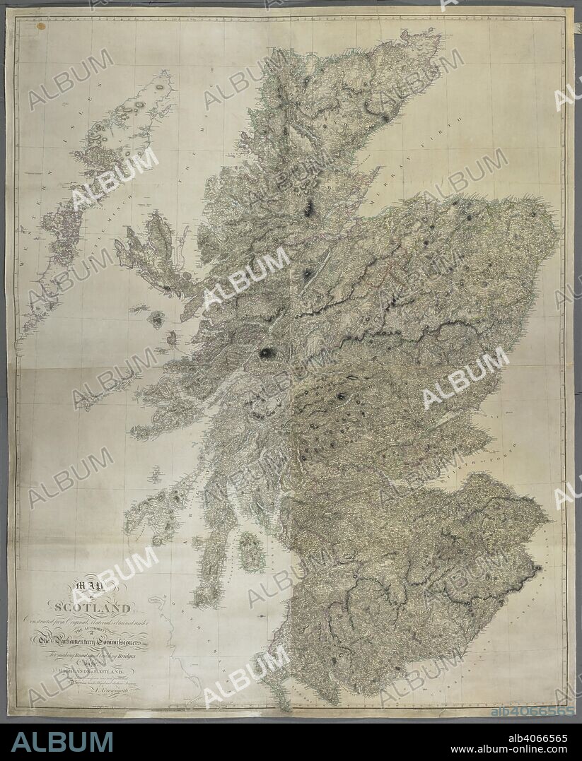 AARON ARROWSMITH. A map of Scotland. MAP of SCOTLAND Constructed from Original Materials obtained under THE AUTHORITY of The Parliamentary Commissioners For making Roads and building Bridges In the HIGHLANDS OF SCOTLAND. London : Published June 25th 1807 by A. Arrowmsmith 24 Rathbone Place, [1807.]. Source: Maps K.Top.48.32.8 TAB.END. Language: English.
