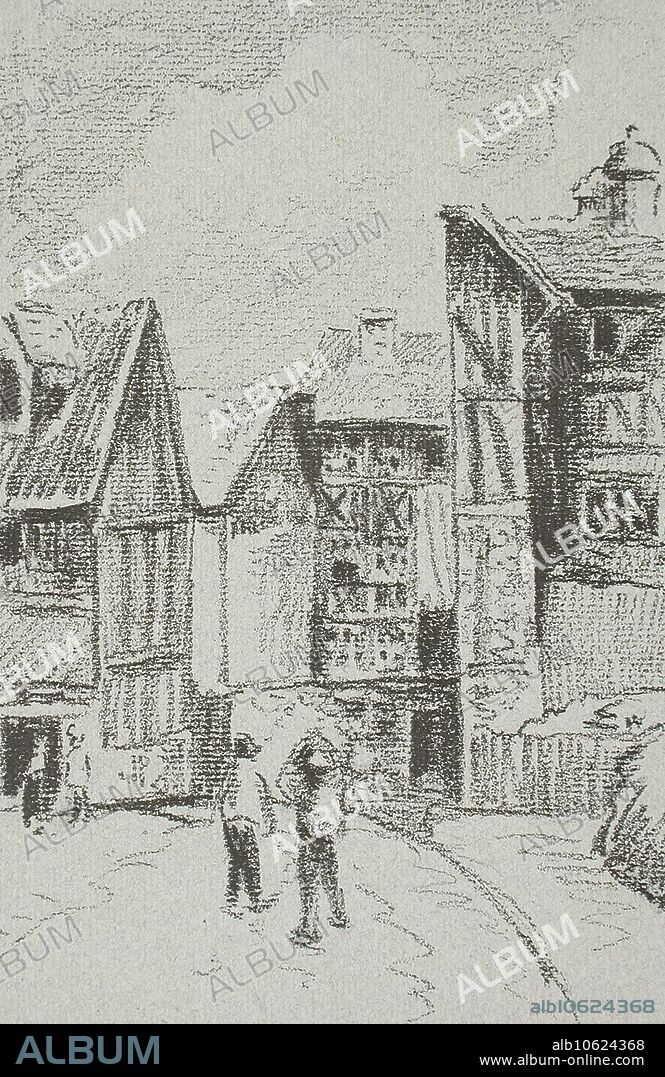 CAMILLE PISSARRO. Rue Eugène-Duthuit, à Rouen, 1896.