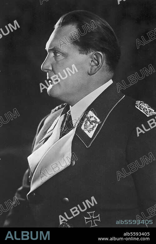 Göring, Hermann politician (NSDAP). Rosenheim 12/1/1893 - (suicide) Nuremberg 15/10/1946. Portrait photo, c. 1935.