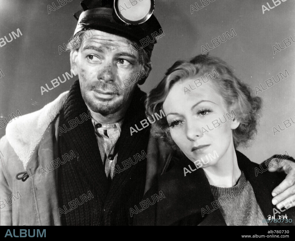 KAREN MORLEY and PAUL MUNI in BLACK FURY, 1935, directed by MICHAEL CURTIZ. Copyright FIRST NATIONAL/WARNER BROTHERS.