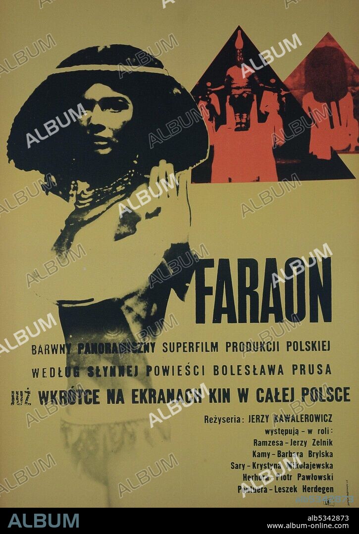 Poster de FARAON, 1966, dirigida por JERZY KAWALEROWICZ. Copyright HORIZON FILMS.
