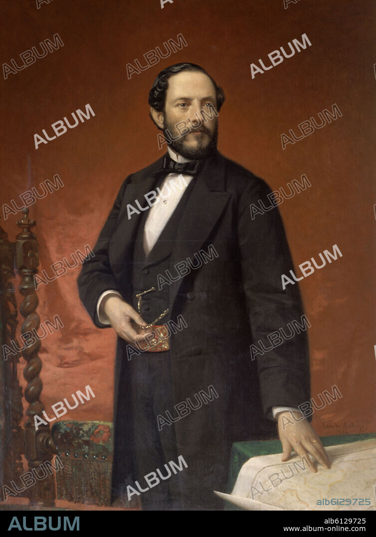 MADRAZO Y KUNTZ LUIS. JUAN PRIM Y PRATS, MARQUES DE LOS CASTILLEJOS (1815-1870) - 1870 - L 1,00x0,75 - Nº INVENTARIO 91.