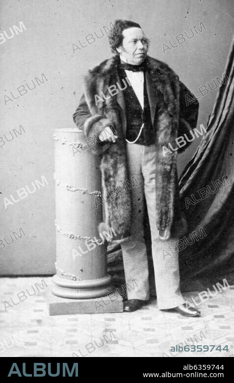 Preyer, Gottfried von; österr. Organist, Dirigent und Komponist. Hausbrunn (Niederösterreich) 15.3.1807 - Wien 9.5.1901. Porträtaufnahme, undat., um 1860. (Eduard von Oberhausen, Wien). Berlin, Sammlung Archiv für Kunst und Geschichte.
