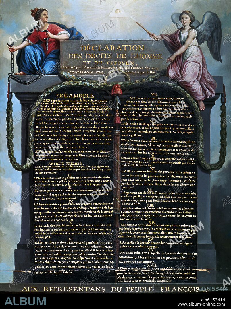 DECLARACION DE LOS DERECHOS DEL HOMBRE DE 1789.