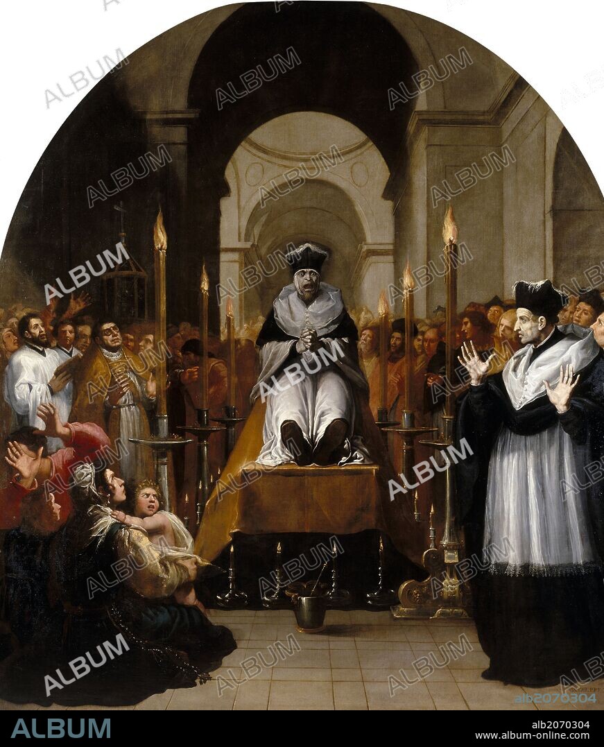 VINCENZO CARDUCCI. Vicente Carducho / 'La conversión de San Bruno ante el cadáver de Diocres', 1626-1632, Spanish School, Canvas, 337,5 cm x 298 cm, P04082.