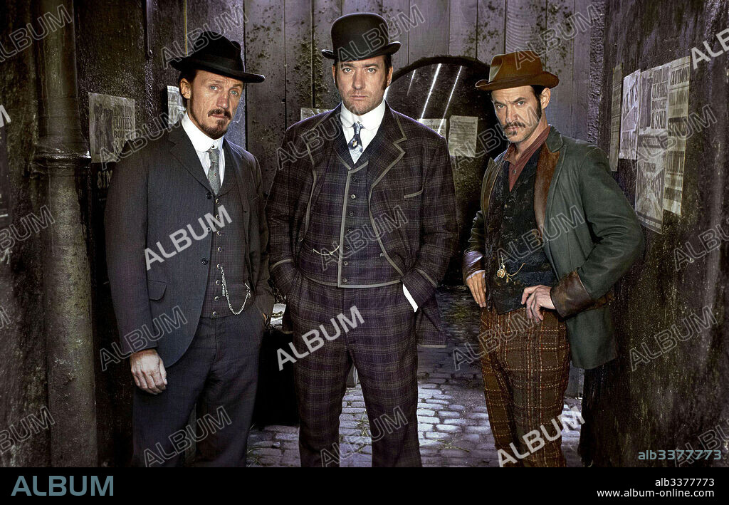 ADAM ROTHENBERG, JEROME FLYNN and MATTHEW MACFADYEN in RIPPER STREET, 2012, directed by ANDY WILSON, ANTHONY BYRNE and TOM SHANKLAND. Copyright BRITISH BROADCASTING CORPORATION (bbc). Season 1.
