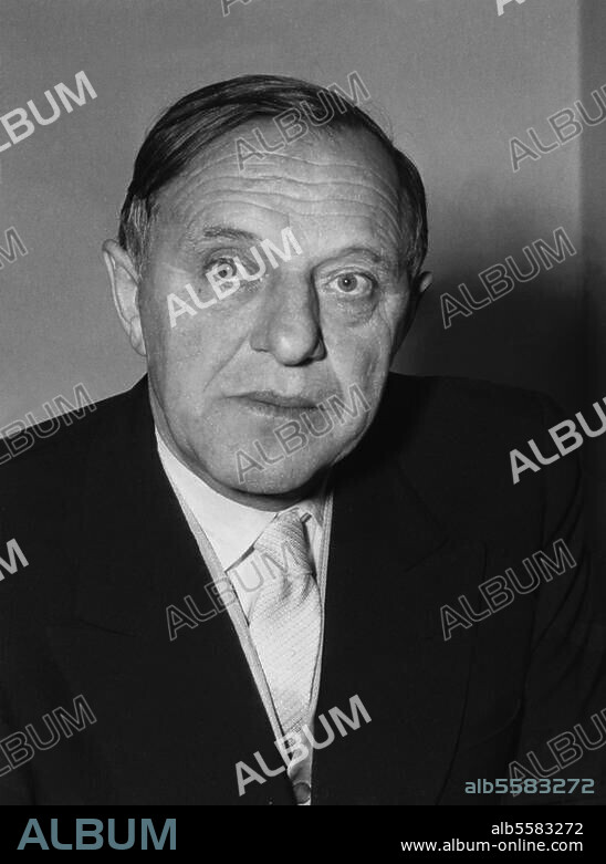 Jünger, Friedrich Georg; author. Brother of Ernst Jünger, Hanover 1 September 1898 - Überlingen. 20 July 1977. Portrait, photo, Berlin, 26 September. 1959.