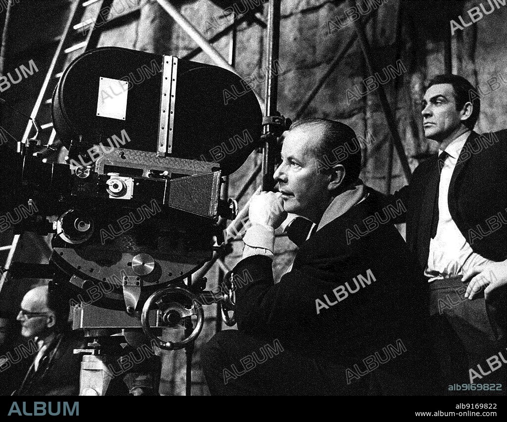 ANONYMOUS. Terence Young (1915-1994) and Sean Connery on the set of Thunderball.
