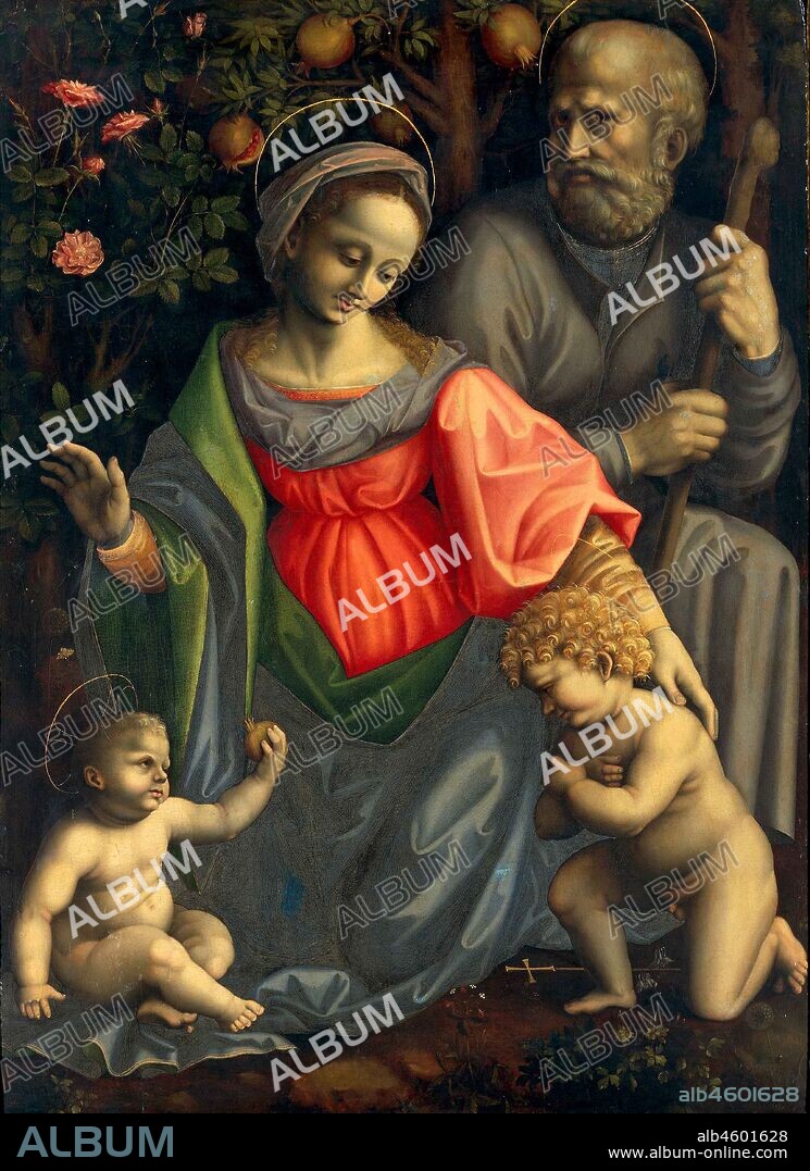 FRANCESCO BACCHIACCA. The Holy Family with Saint John the Baptist.