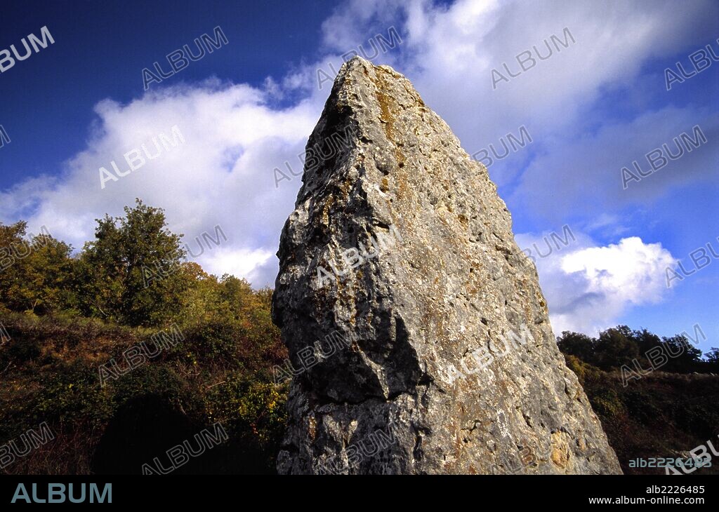 Menhir de Merli (Merlli) Valle de Isábena.Pirineo Aragones.Huesca.España.