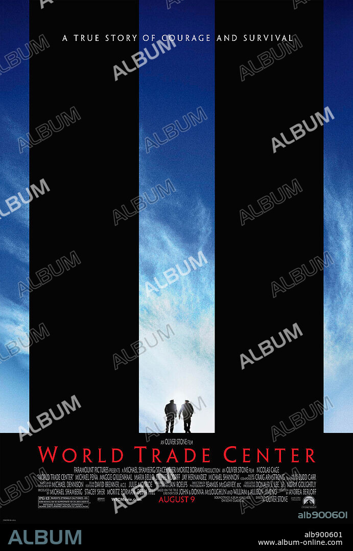 Poster of WORLD TRADE CENTER, 2006, directed by OLIVER STONE. Copyright PARAMOUNT PICTURES.
