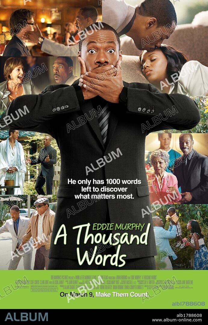 Poster of A THOUSAND WORDS, 2012, directed by BRIAN ROBBINS. Copyright DREAMWORKS SKG.