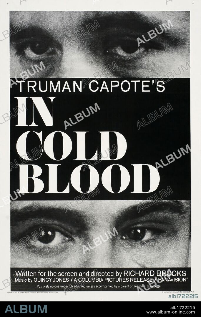 Poster of IN COLD BLOOD, 1967, directed by RICHARD BROOKS. Copyright COLUMBIA PICTURES.
