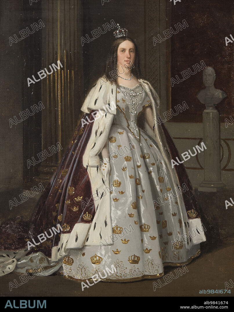 KARL STEFAN BENNET. Lovisa, 1828-1871, queen, married to king Karl XV, 1860.