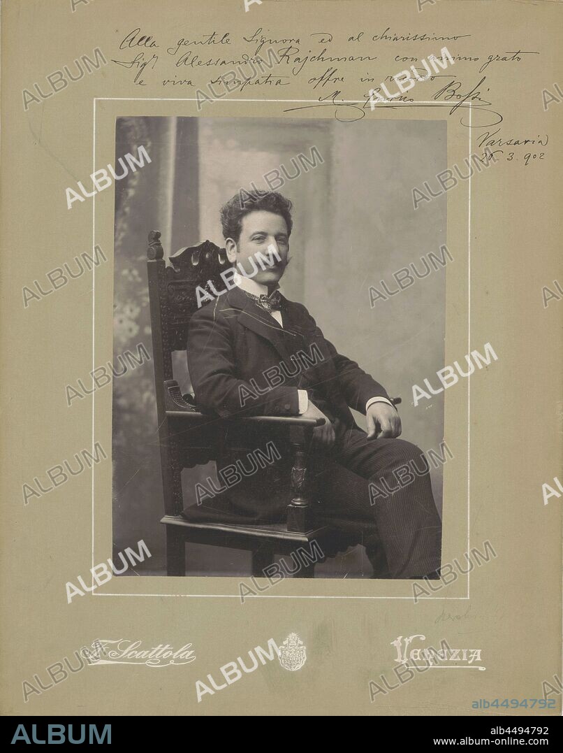 VENEZIA PHOTO STUDIO FRANCESCO SCATTOLA. Portrait of the organist and composer Marco Enrico Bossi (1861-1925).