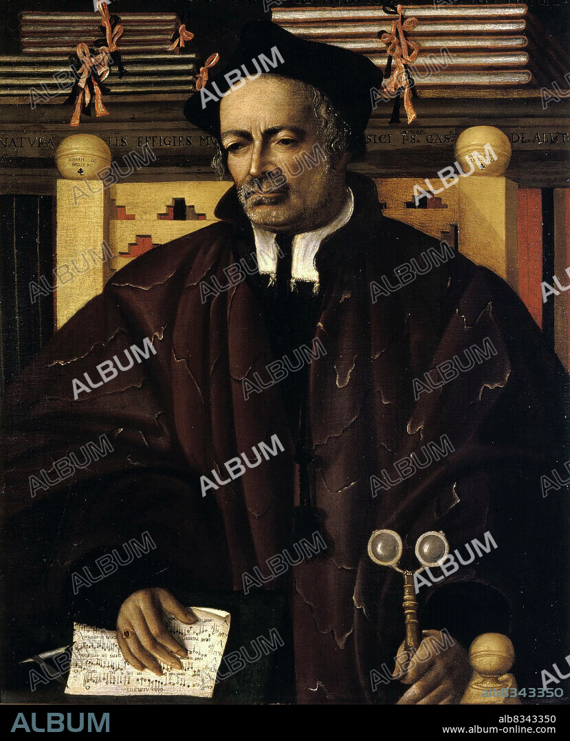 GIUSEPPE BELLI. Portrait of the composer Gasparo de Alberti.
