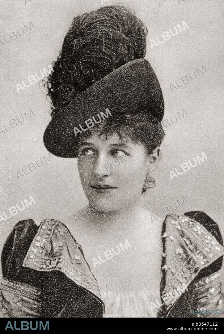 Lillie Langtry, 1853 – 1929, also spelled Lily Langtry, born Emilie Charlotte Le Breton. American actress. After a contemporary photograph.