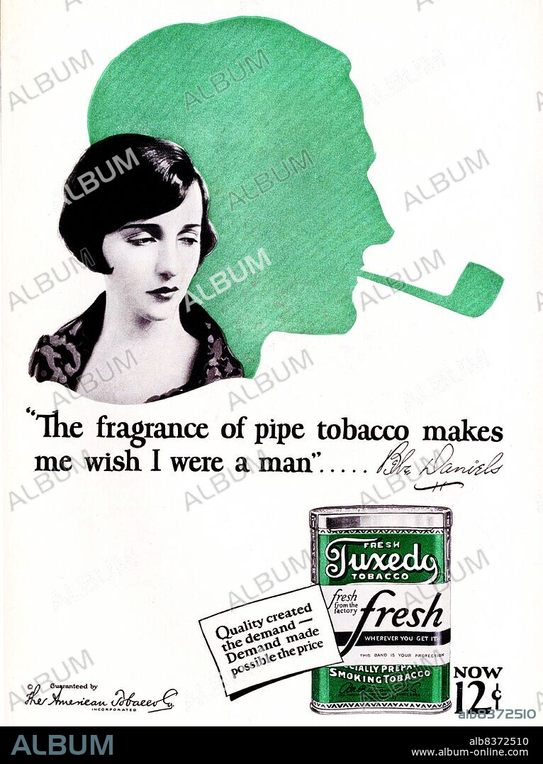 A strikingly 'politically incorrect' advertisment from the 1920s that manages to combine chauvinism with big tobacco interests - a sign of the (then) times.<br/><br/>. The shadow of the man behind the woman is illustrating that the woman wants to be a man so she can smoke fragrant pipe tobacco. She looks down and sad while maybe wishing she really was a man because it is not acceptable for a woman to smoke pipe tobacco in the 1920s.